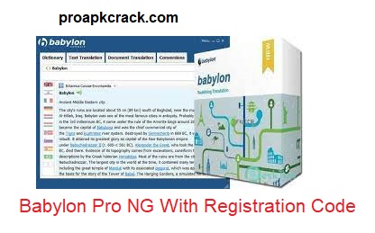 Babylon Pro NG 11.0.2.5 Crack